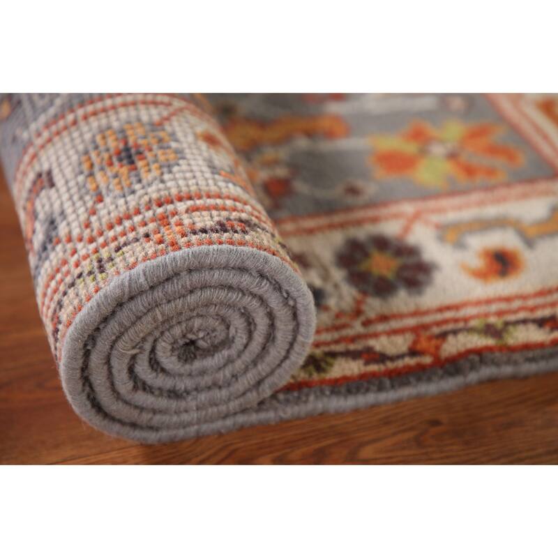 Gray Heriz Indian Area Rug Handmade Wool Carpet - 3'2"x 5'1"