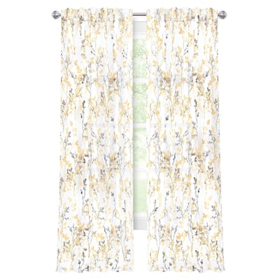 Misty Back Tab Window Curtain Panel