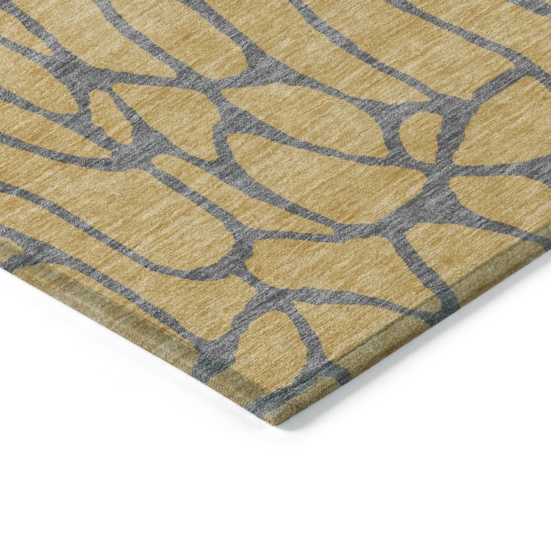 Machine Washable Indoor/ Outdoor Contemporary Chantille Rug