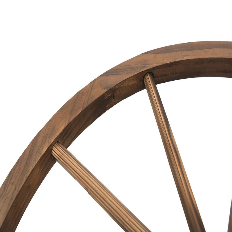 Premium Fir Wood Arched Garden Bridge for Outdoor Pond Stream or Walkway with Handrails and 330 lbs Capacity