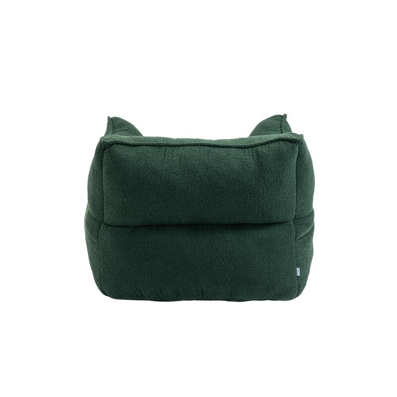 GDFStudio - COOLMORE Boucle Bean Bag Chair with Memory Foam Filling for Ultimate Comfort