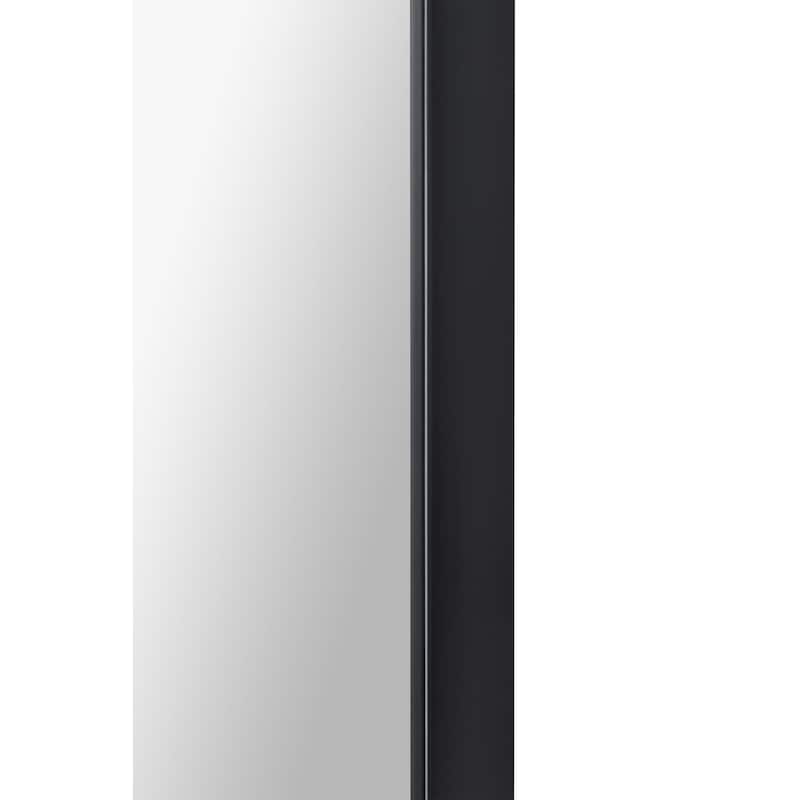 Renwil Farida 82" Tall Arch Full Length Mirror, Black