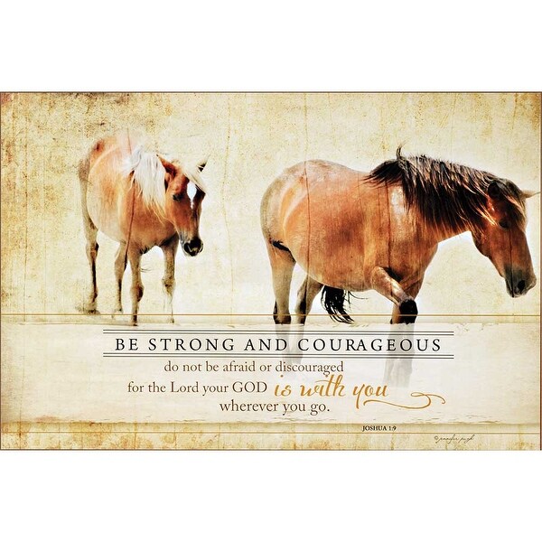 24" Brown and Black Bible Quote Rectangular Wall Plaque - N/A
