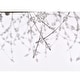 preview thumbnail 7 of 7, Liria 9-Light Brushed Silver-ish Champagne Beads Firework Chandelier
