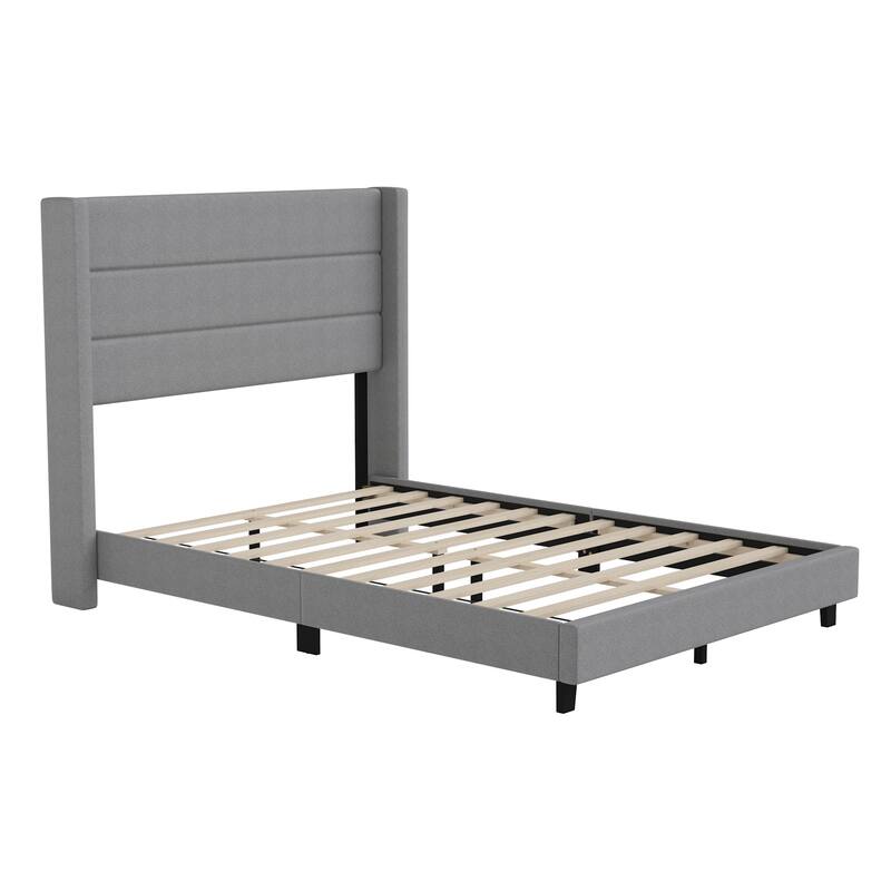 Flash Furniture FFIF46441 Miltiades Full Wood Platform Bed Frame with