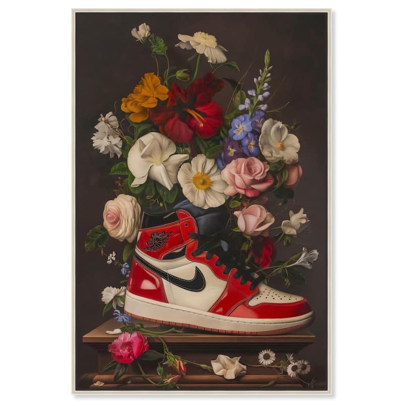 Sneaker Bouquet II Canvas by Art Remedy - Silver - 36" x 54"