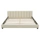 preview thumbnail 13 of 16, Queen Size & Twin XL Size Upholstered Platform Bed, Mother & Child Bed, PU Leather, Gray