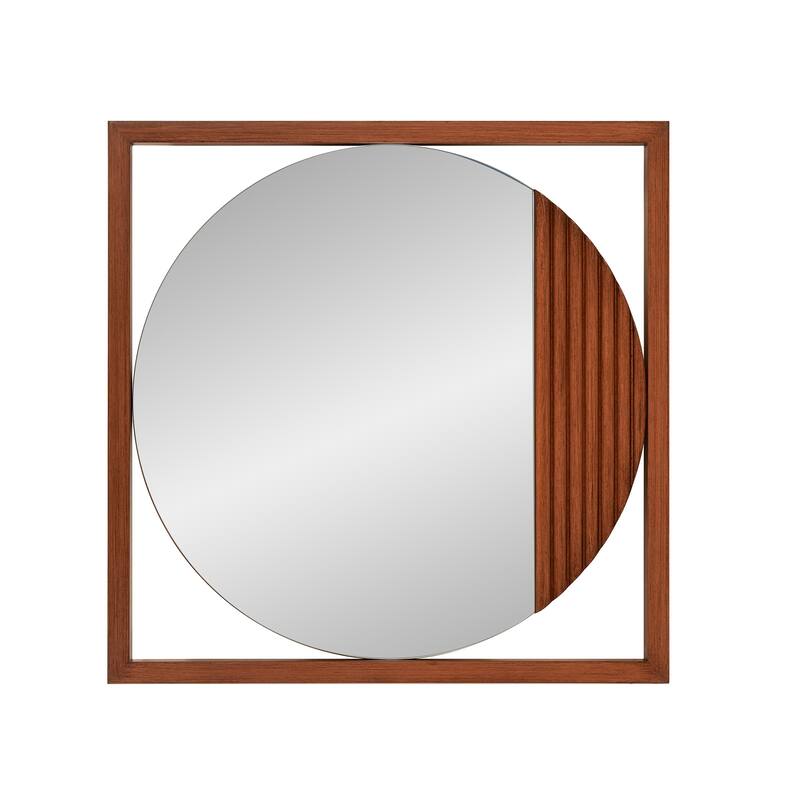 Dirken Wooden Framed Mirror - 1 x 20 x 20