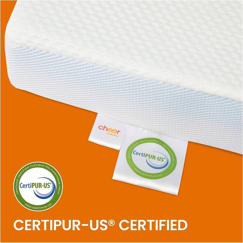Cheer Collection 4 Inch Gel Infused Memory Foam Bed Topper