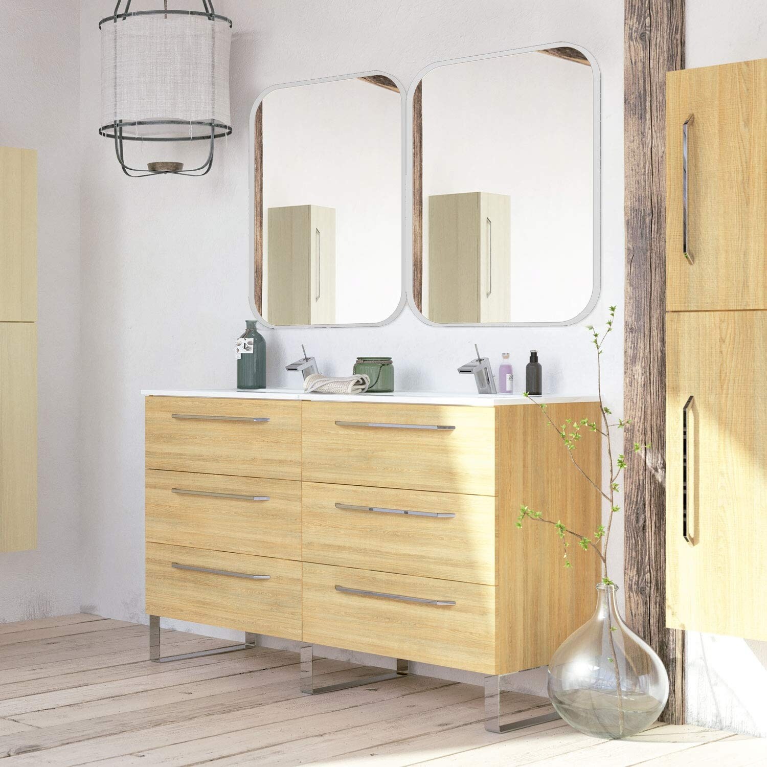 Shop Modern Double Bathroom Vanity Cabinet On Sale Overstock 30396040