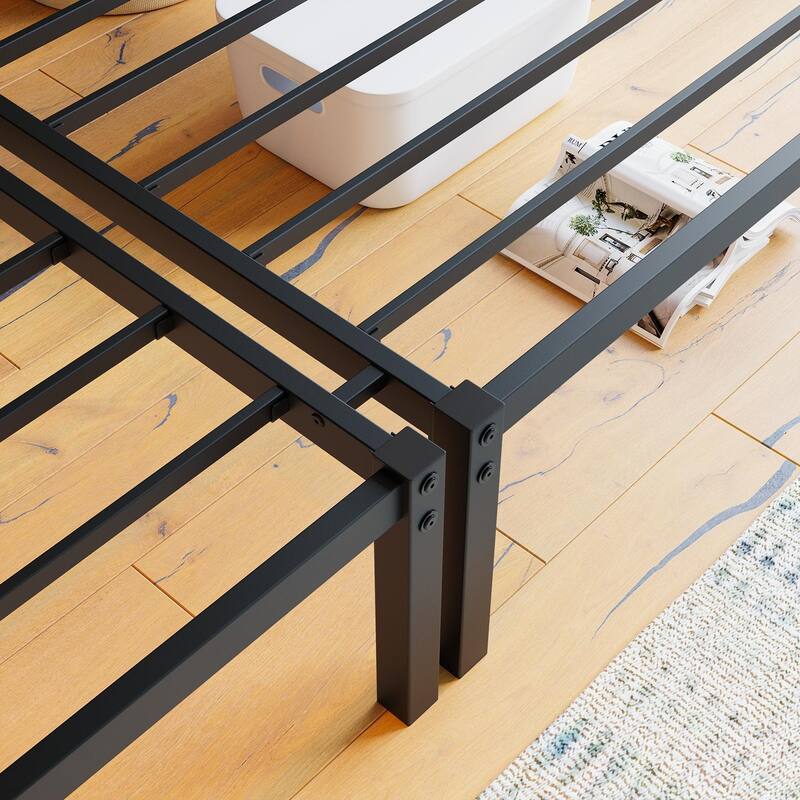 Twin Over Twin Over Twin Bunk Bed, Metal Triple Twin Bed with Safety Guardrails and Ladder, Convertible 3 Beds