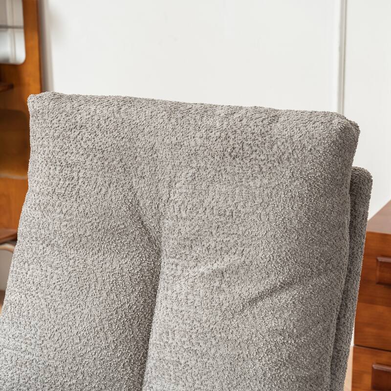 Accent Rocking Chair with Footrest and High Back