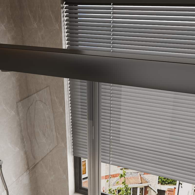 45''/54''W x 70'' H Glass Double Sliding Shower Door in Black/Chrome