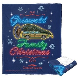 National Lampoons Weihnachtsferien Decke – „Gonna Be Lit“, 127x152 Cm, Weicher Silk Touch, Aus Polyester, US-made, Film-Fan Deko