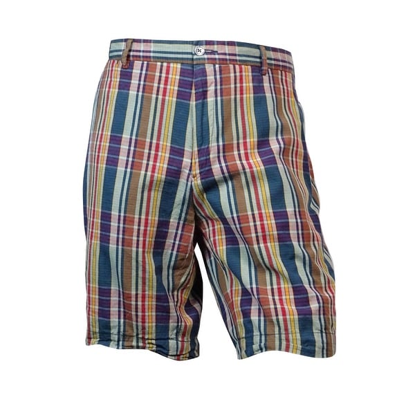 polo plaid shorts