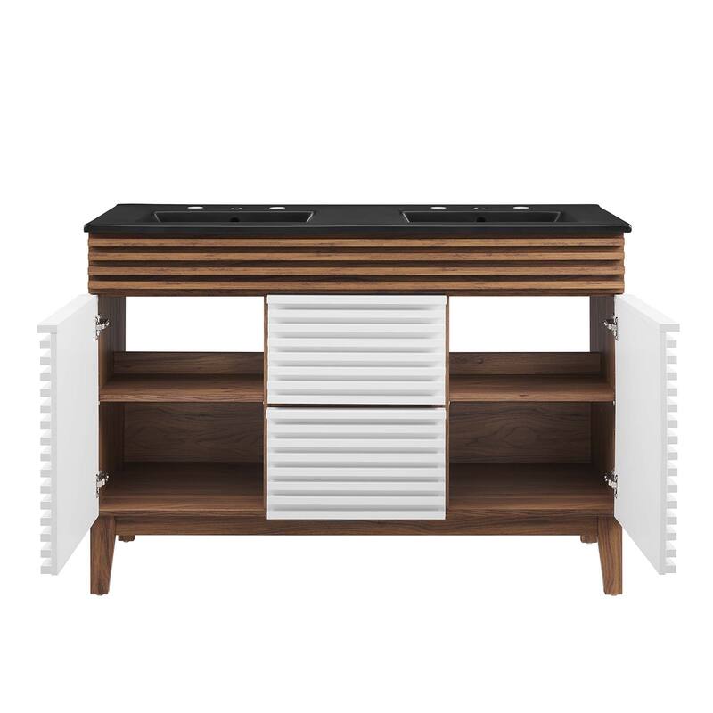 Render 48" Double Sink Bathroom Vanity