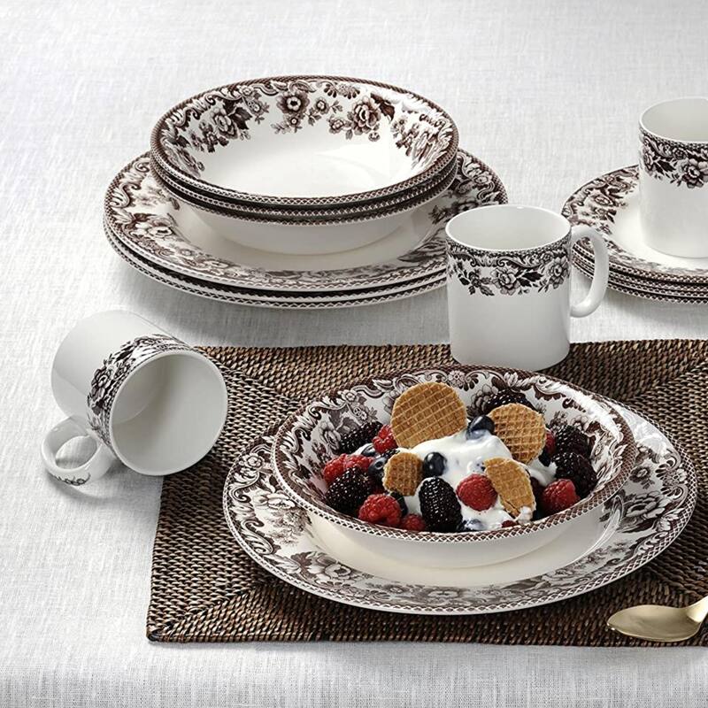 Spode Set of 4 Delamere Ascot Cereal Bowls - 8 in