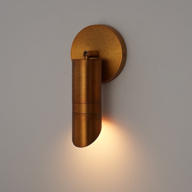Industrial Rusty Brass Dimmable LED Adjustable Spotlight Track Light