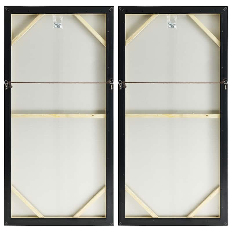Snowy Drip 1&2 Textured Metallic Hand Painted Wall Art by Martin Edwards