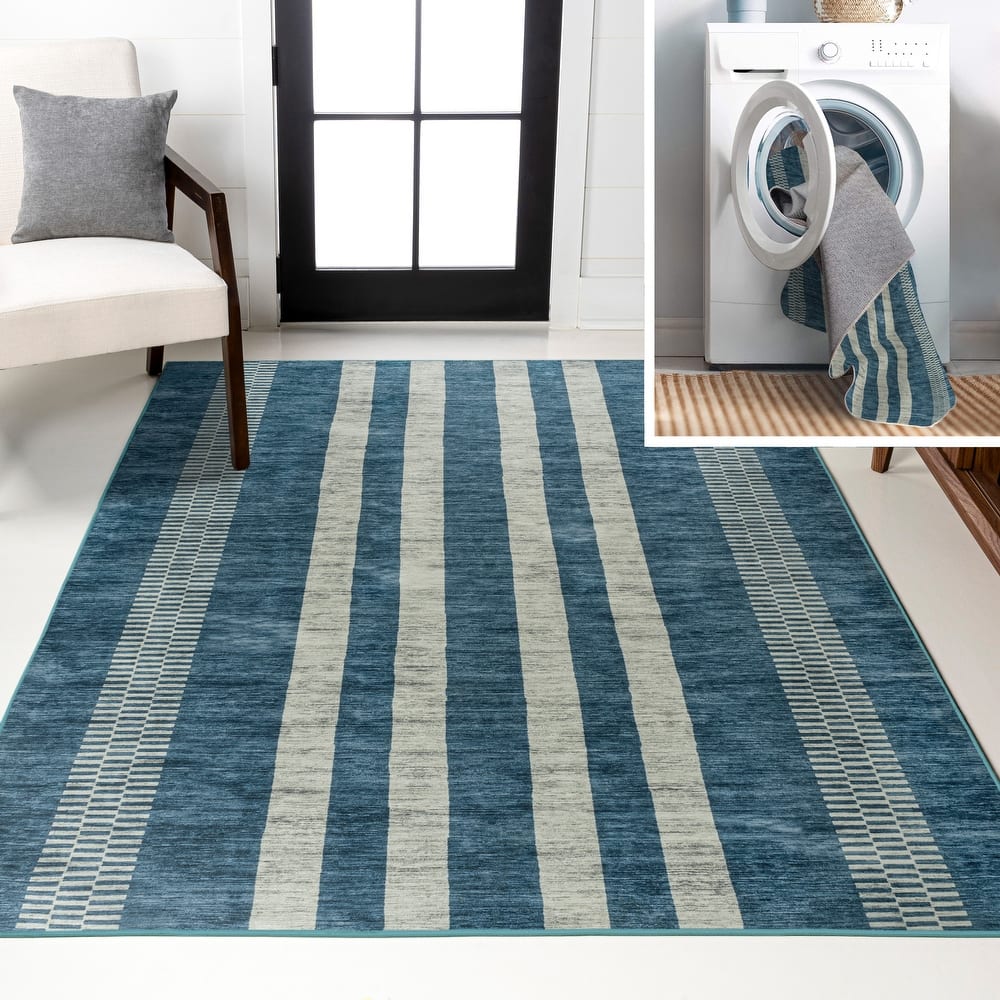 JONATHAN Y Timantii Bohemian Medallion Textured Weave Machine Washable Area Rug