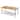 Pellebant Outdoor Aluminum Rectangular Dining Table