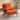 Upholstered Linen Blend Accent Chair with Wooden Legs and One Pillow Beige