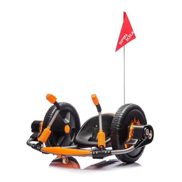 12V Kids Ride-On Toy with 360-Degree Steering, Pedal Accelerator