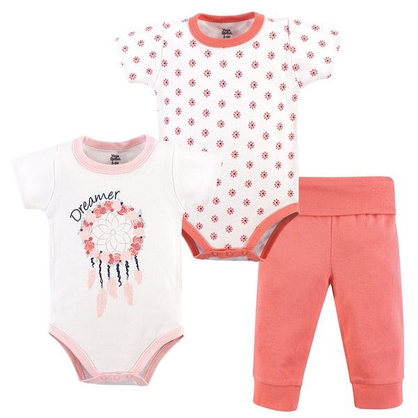 slide 1 of 1, Yoga Sprout Baby Girl Cotton Layette Set, Dream Catcher 0-3 Months - Dream Catcher