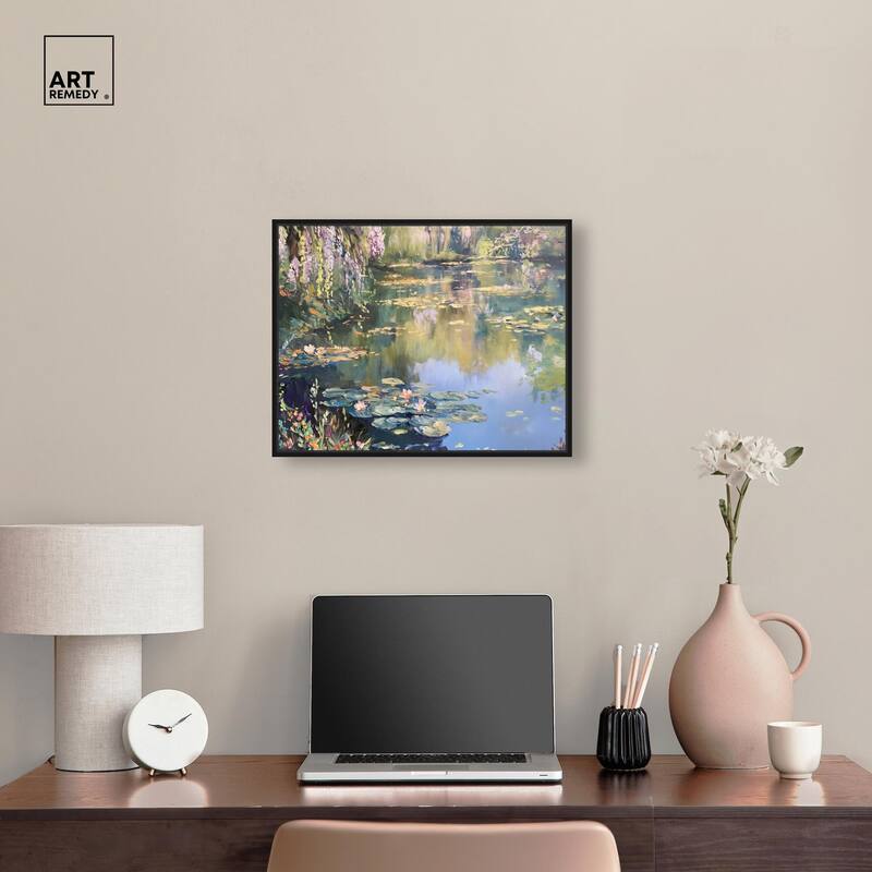Lily Lagoon I Canvas by Art Remedy
