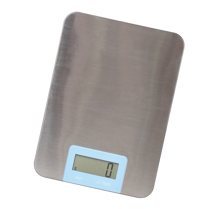 Creative Home Stainless Steel Digital Kitchen Scale with LCD Display - Silver