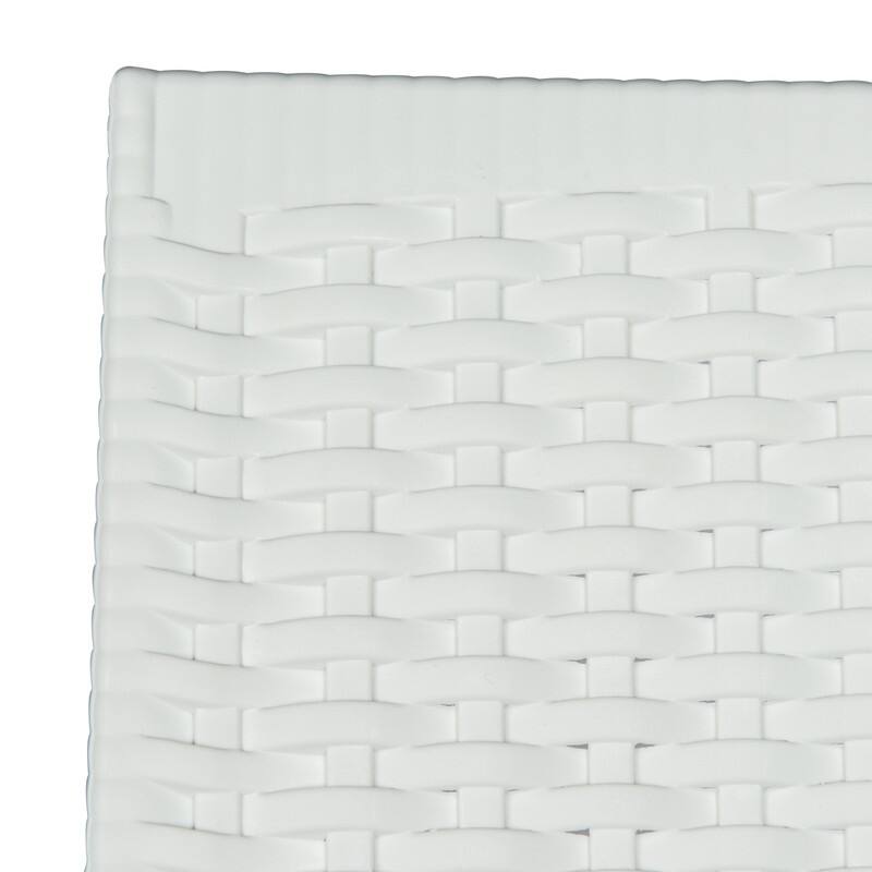 Mace Modern Woven Dining Chair with UV Protection, Armrests, Stackable Design for Indoor & Outdoor Use (Set of 4)