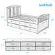 preview thumbnail 35 of 33, Modern Twin Size Solid Wood Platform Storage Bed with 6 Drawers and Slats