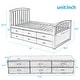 preview thumbnail 22 of 45, Twin Size Platform Storage Bed Solid Wood Bed with 6 Drawers