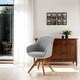 preview thumbnail 6 of 56, Art Leon Modern Wood Swivel Chair with Oak Legs