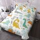 preview thumbnail 1 of 9, 3-Piece Dinosaur Twin Soft Duvet Cover Set For Comforter Bedding Cover For Kid Gift Multi