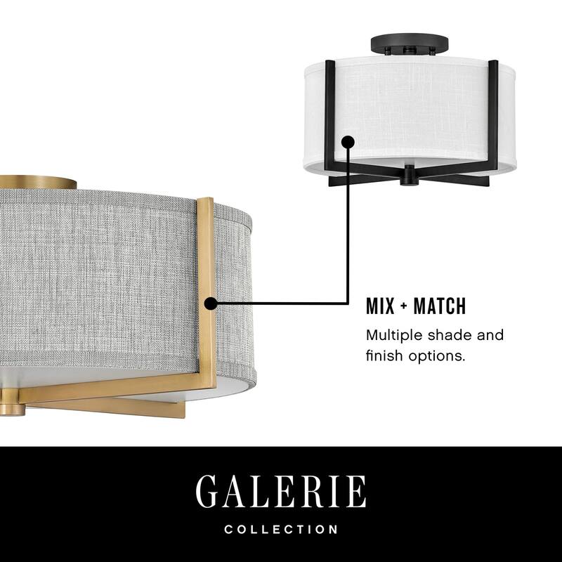 Hinkley Lighting Axis 20" Wide Galerie Semi-Flush Ceiling Fixture with