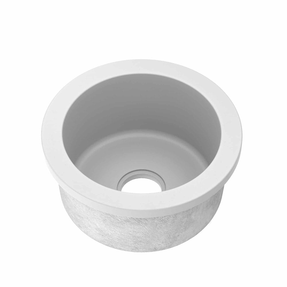 Olivos Handcrafted NativeStone Concrete Bar/ Prep Sink - 16" x 8"