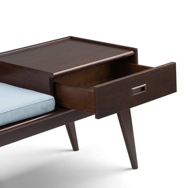 Wyndenhall Tierney Solid Hardwood 48 Inch Wide Mid Century Modern Entryway Storage Bench 48 W X 18 D X 23 H On Sale Overstock 11019876 Medium Auburn Brown Find the perfect one for you. usd