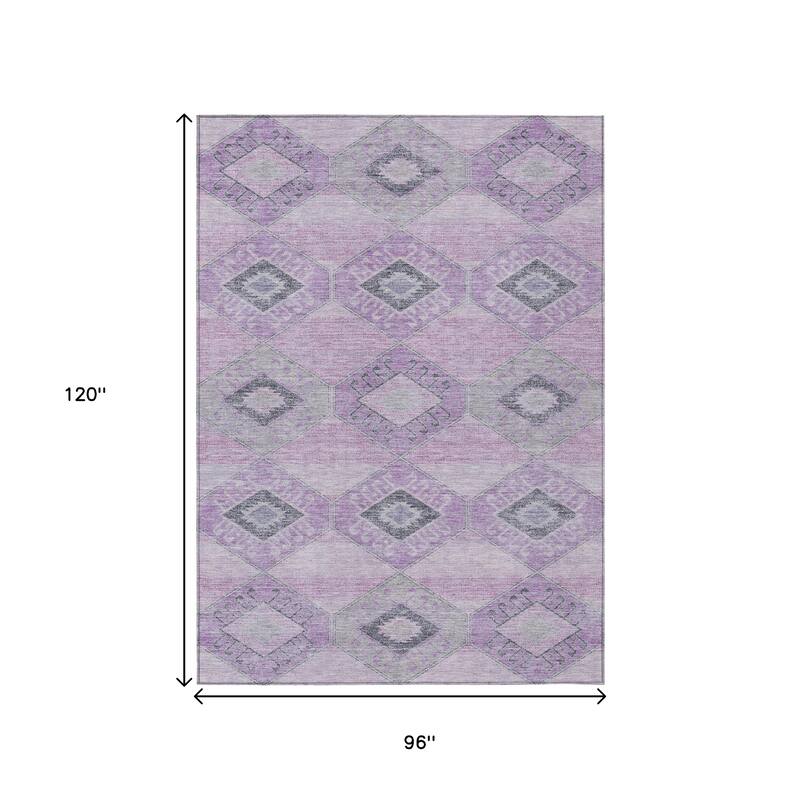 HomeRoots Aztec Transitional Rectangle Outdoor Rug