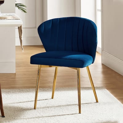 Aruna Accent Chair with Metal Legs 20''W X 19.5 ''D X 29''H by HULALA HOME