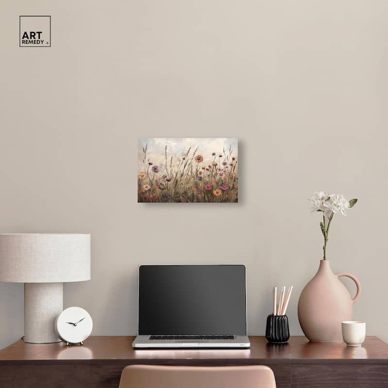 Vintage Blooms II Canvas by Art Remedy, Gallery Wrapped