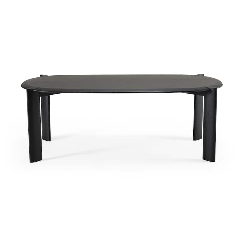 Modrest Steven Modern Black Oval Dining Table