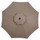 preview thumbnail 19 of 22, Ainfox 9ft Patio Umbrella with Lights 2-Tier Outdoor Umbrella with Base