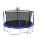 preview thumbnail 15 of 14, 15ft Round Outdoor Trampoline with Safety Enclosure Net