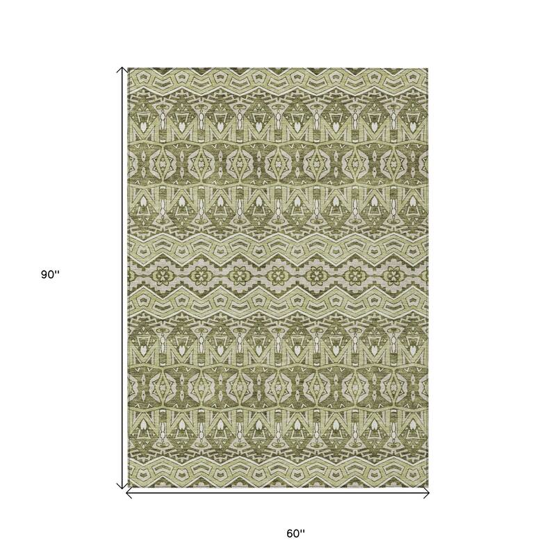 HomeRoots Moroccan Transitional Rectangle Outdoor Rug