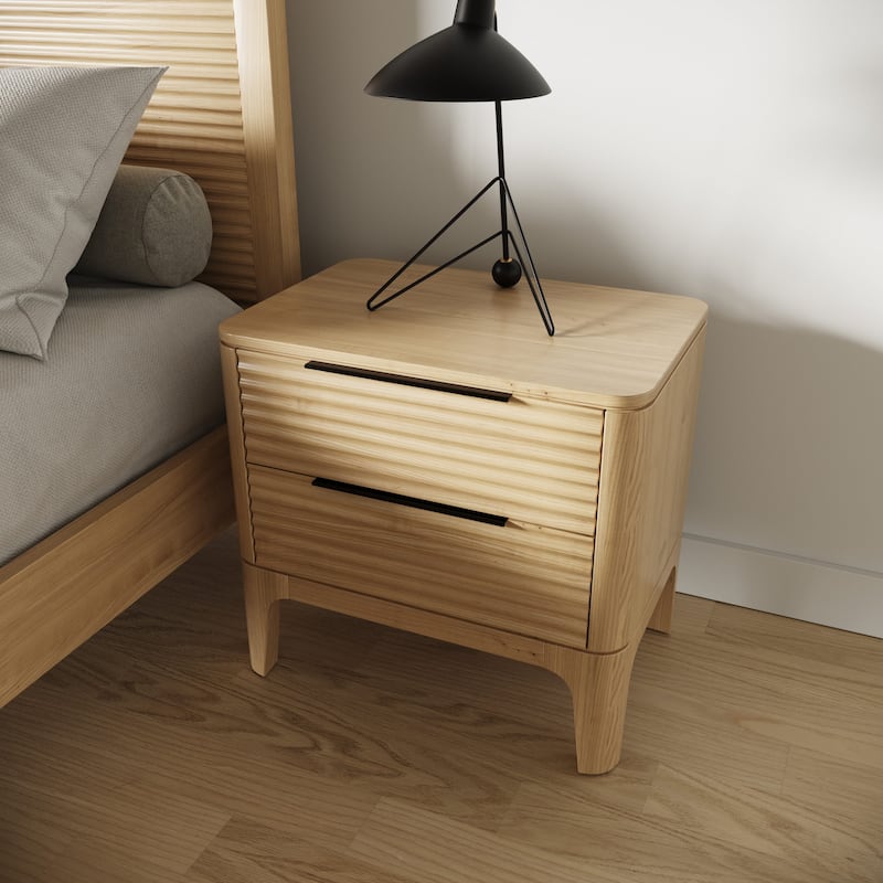 Modrest Seattle Modern Natural Oak Nightstand