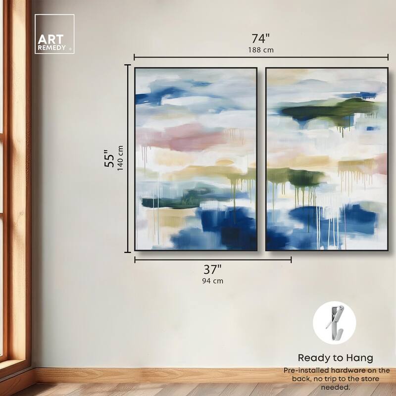 Kairos II Canvas Set of 2 by Art Remedy