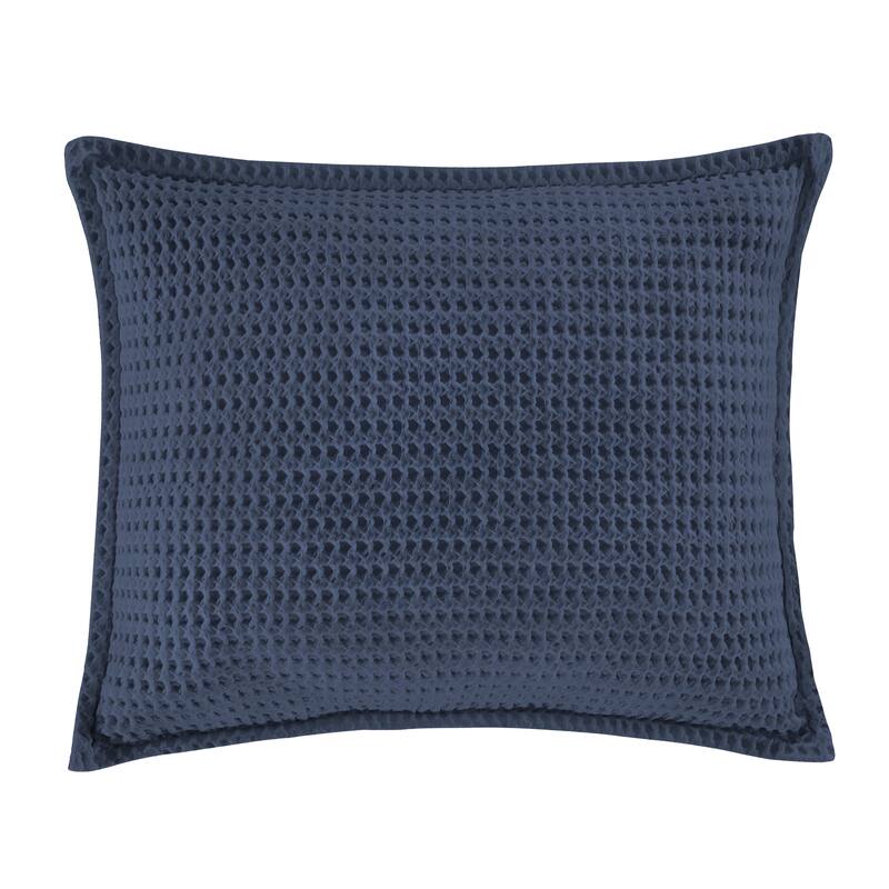 Pebble Beach Pillow Sham - King - Indigo Blue