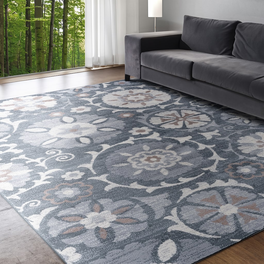 Carrington Transitional Floral & Botanical Indoor Area Rug