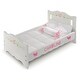 preview thumbnail 8 of 8, Badger Basket Doll Bed with Bedding and Free Personalization Kit - White Rose